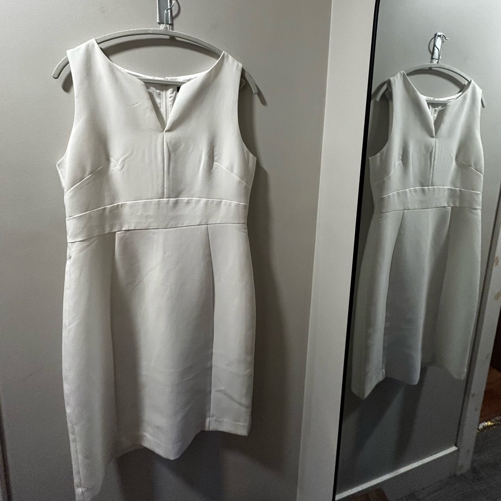 Banana Republic Elegant Cream Mini Dress